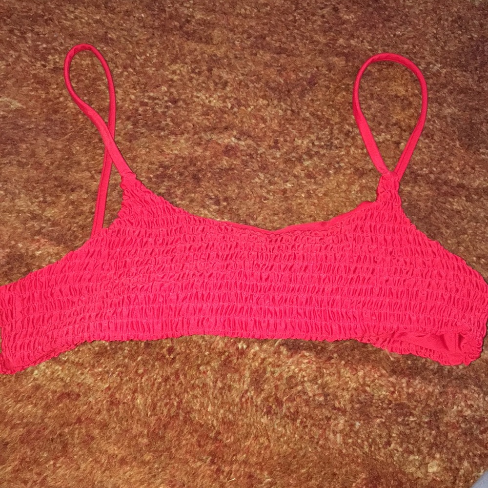 Red bathing suit top